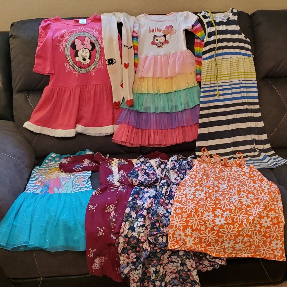 Girls size 7 dress lot (8 pieces)